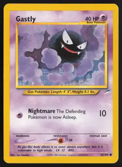 Pokemon TCG | Gastly 65/105 | Common | Neo Destiny | Lightly Played - Image 2