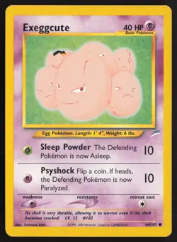 Pokemon TCG | Exeggcute 64/105 | Common | Neo Destiny | Lightly Played - Image 2