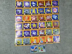 Vtg 1999 Pokemon Artbox Sticker Starter Lot of 72 Different Commons + 2 Prism - Image 3