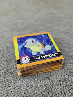 Vtg 1999 Pokemon Artbox Sticker Starter Lot of 72 Different Commons + 2 Prism - Image 4