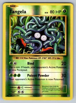 2016 Pokemon XY Evolutions Tangela Reverse Holo 8/108 - Image 1
