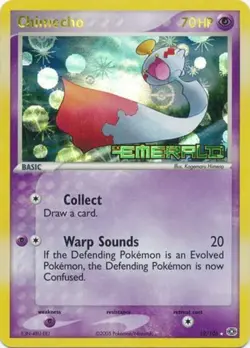 Damaged Chimecho - 12/106 - Rare - Reverse Holo Pokemon Emerald - Image 1