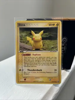 Pokemon Pikachu EX Delta Ditto Species 63/113 Non Holo 2005 MP/LP - Image 1