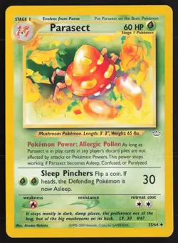 Pokemon TCG | Parasect 35/64 | Uncommon | Neo Revelation | Lightly Played - Image 2