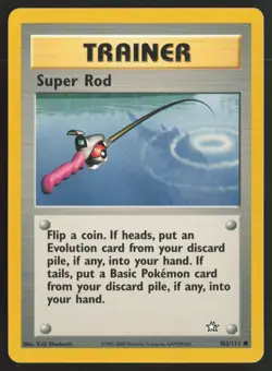 Pokemon TCG | Super Rod 103/111 | Common | Neo Genesis | Lightly Played - Image 2