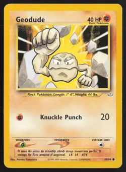 Pokemon TCG | Geodude 44/64 | Common | Neo Revelation | Lightly Played - Image 2