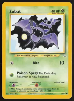 Pokemon TCG | Zubat 59/64 | Common | Neo Revelation | Lightly Played - Image 2