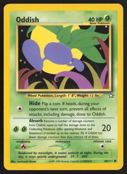Pokemon TCG | Oddish 68/111 | Common | Neo Genesis | Lightly Played - Image 2