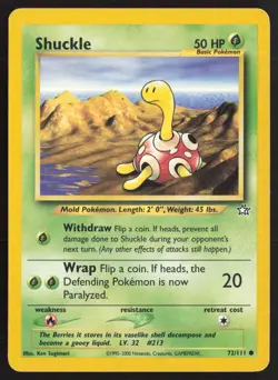 Pokemon TCG | Shuckle 72/111 | Common | Neo Genesis | Lightly Played - Image 2