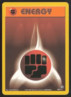 Pokemon TCG | Fighting Energy 106/111 | Neo Genesis | Lightly Played - Image 2