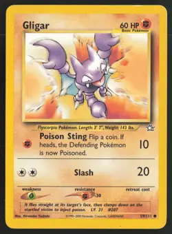Pokemon TCG | Gligar 59/111 | Common | Neo Genesis | Lightly Played - Image 2