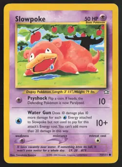 Pokemon TCG | Slowpoke 73/111 | Common | Neo Genesis | Lightly Played - Image 2