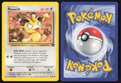 Pokemon TCG | Meowth 62/82 | Common | Team Rocket | Lightly Played - Image 1