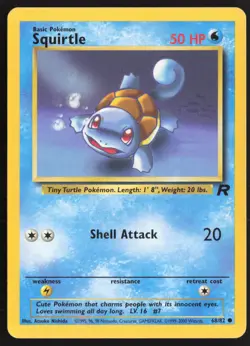 Pokemon TCG | Squirtle 68/82 | Common | Team Rocket | Lightly Played - Image 2