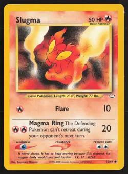 Pokemon TCG | Slugma 53/64 | Common | Neo Revelation | Lightly Played - Image 2