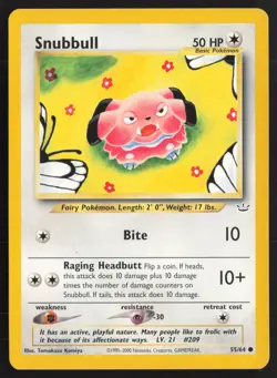 Pokemon TCG | Snubbull 55/64 | Common | Neo Revelation | Lightly Played - Image 2