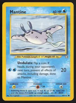 Pokemon TCG | Mantine 64/111 | Common | Neo Genesis | Lightly Played - Image 2