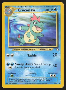 Pokemon TCG | Croconaw 32/111 | Uncommon | Neo Genesis | Lightly Played - Image 2