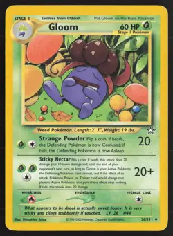 Pokemon TCG | Gloom 36/111 | Uncommon | Neo Genesis | Lightly Played - Image 2