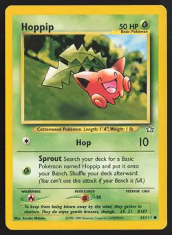 Pokemon TCG | Hoppip 61/111 | Common | Neo Genesis | Lightly Played - Image 2