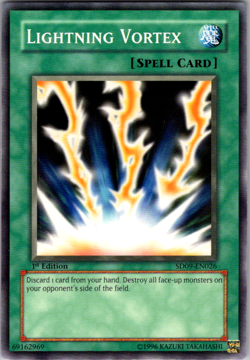 Yu-Gi-Oh! Lightning Vortex SD09-EN026 LP 1st Edition - Image 1