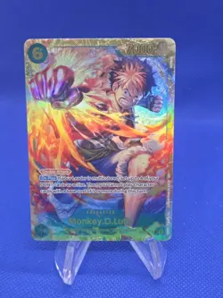 One Piece Carrying On His Will Monkey D Luffy OP13-118 SEC Secret Rare NM - Image 1