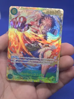 One Piece Carrying On His Will Monkey D Luffy OP13-118 SEC Secret Rare NM - Image 2