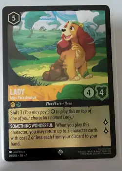 Disney Lorcana TCG - Archazia's Island: Lady (028/204) - Super Rare - NM - Image 1
