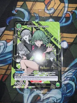 Union Arena One Punch Man Release Event promo card Terrible Tornado OPM-1-51 - Image 1