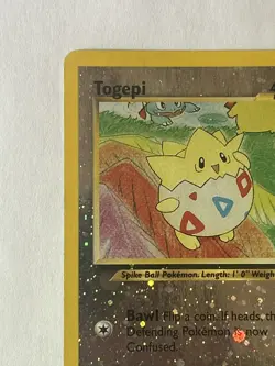 Pokemon Togepi 4/18 Southern Islands Reverse Holo Rare Card NM - Image 2
