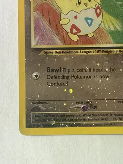 Pokemon Togepi 4/18 Southern Islands Reverse Holo Rare Card NM - Image 4