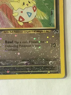 Pokemon Togepi 4/18 Southern Islands Reverse Holo Rare Card NM - Image 5