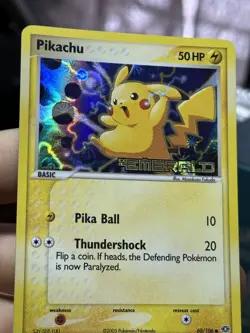 #2 Pikachu 60/106 EX Emerald 2005 Reverse Holo Pokemon Card TCG - Image 4