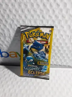 POKEMON Sun & Moon COSMIC ECLIPSE 3 Card Mini Booster Pack -4 Packs Art Set 2019 - Image 4