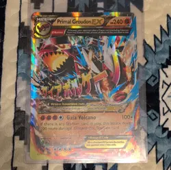 Pokemon Primal Groudon EX Full Art Holo XY Primal Clash 86/160 Trading Card - Image 1