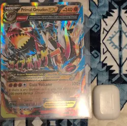 Pokemon Primal Groudon EX Full Art Holo XY Primal Clash 86/160 Trading Card - Image 3