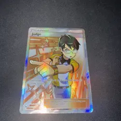 Full Art Judge 209/214 SM Sun Moon Lost Thunder Pokemon Card Ultra Rare NM - Image 1
