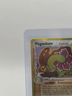 2006 Pokemon MEGANIUM Ex Dragon Frontiers Set GOLD HOLO Delta Species Card 4/101 - Image 2