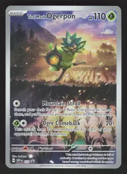 Teal Mask Ogerpon 123 Pokemon TCG SV: Scarlet & Violet Promo Cards NM - Image 1