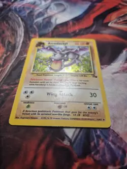 Aerodactyl 1/62 Fossil Holo Rare Unlimited Pokemon Card - HP - Image 4