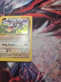 Aerodactyl 1/62 Fossil Holo Rare Unlimited Pokemon Card - HP - Image 5