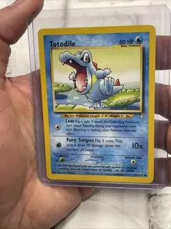 Pokemon Neo Genesis 81/111 Totodile Pokemon Card NM/MT Vintage Vtg Nintendo TCG - Image 1