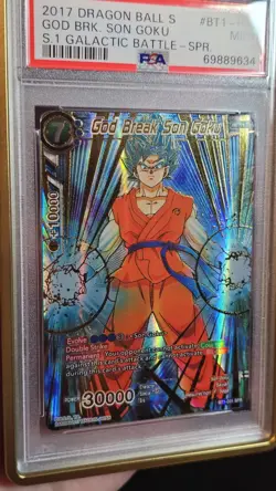 God Break Son Goku PSA 9 BT1-031 SPR Dragon Ball Super Card Game DBS - Image 3