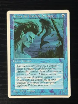Magic MTG Italian Revised Merfolk of the Pearl Trident Artist Proof Near Mint - Image 1