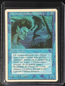 Magic MTG Italian Revised Merfolk of the Pearl Trident Artist Proof Near Mint - Image 3