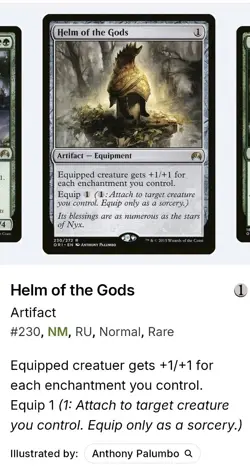 Russian Helm of the Gods Magic Origins ORI MTG Magic the Gathering - Image 3