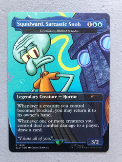 Mtg Carte Magic Secret Lair Squidward Sarcastic Grazilaxx SpongeBob English NM - Image 1