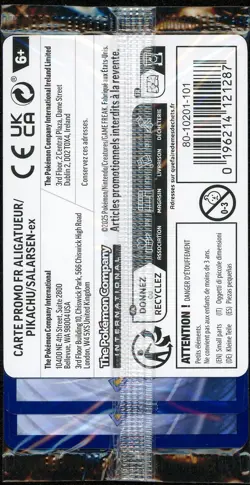 Cartes Pokemon Feraligatr Pikachu Toxtricity scellees 213 214 215 Promo SV FR/US - Image 2