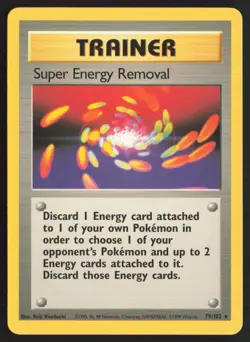 Pokemon TCG | Super Energy Removal 79/102 | Rare | Base Set | Near Mint - Image 2