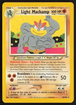Pokemon TCG | Light Machamp 25/105 | Rare | Neo Destiny | Near Mint - Image 2